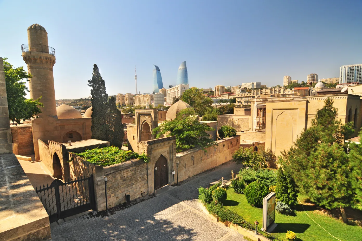 Baku Old City and Caspian waterfront