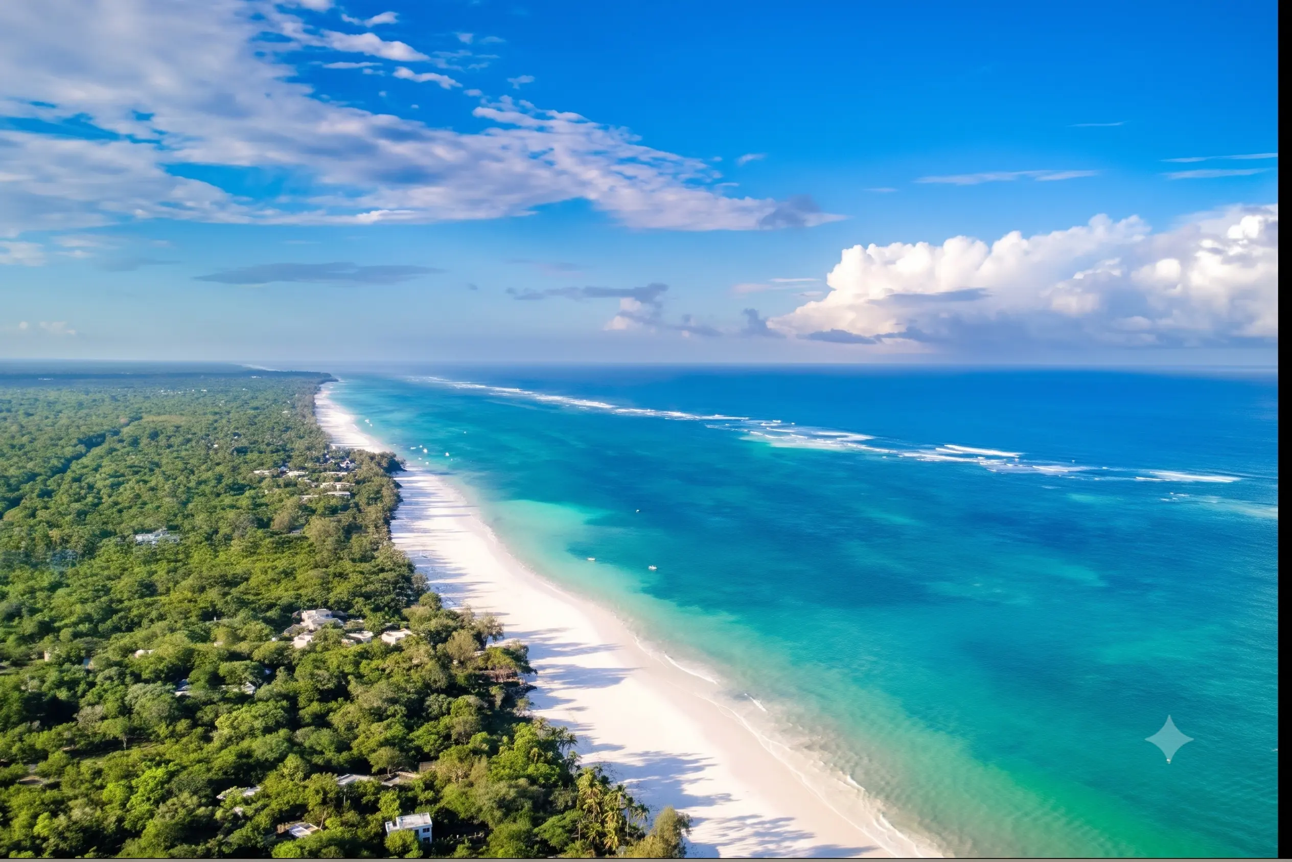 Diani Beach and Mombasa coast