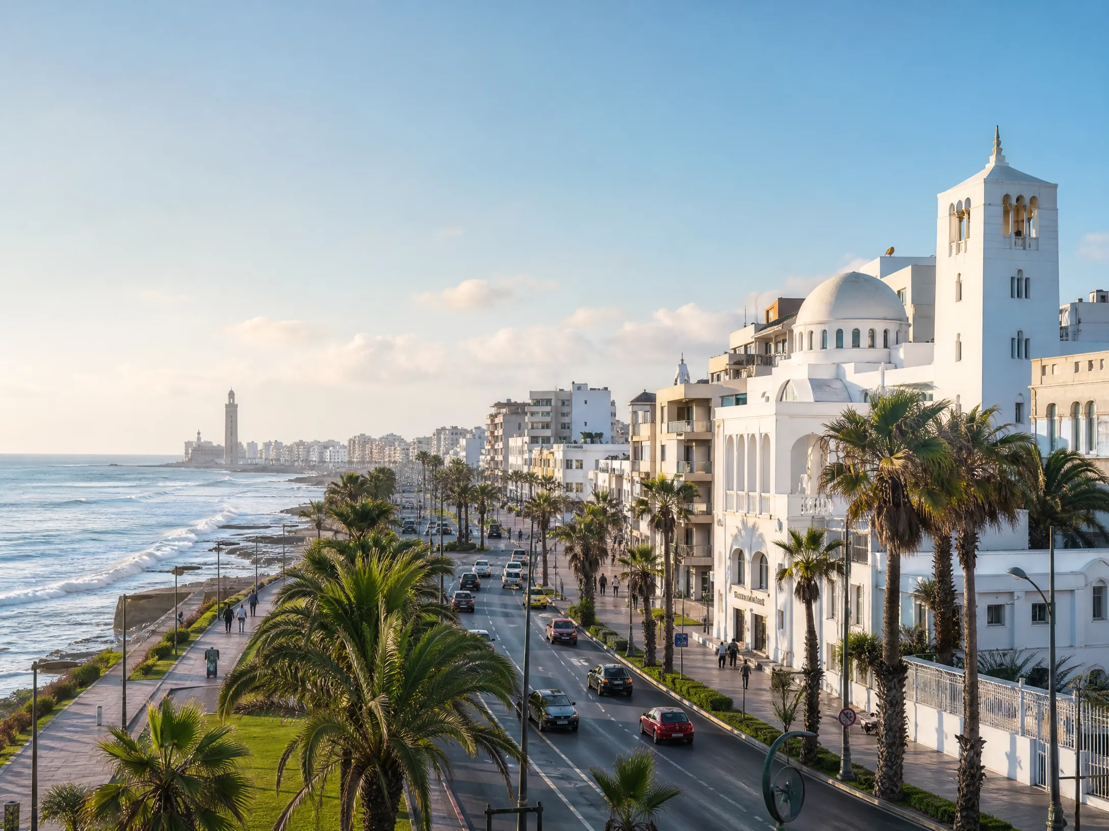 Casablanca coastal boulevard