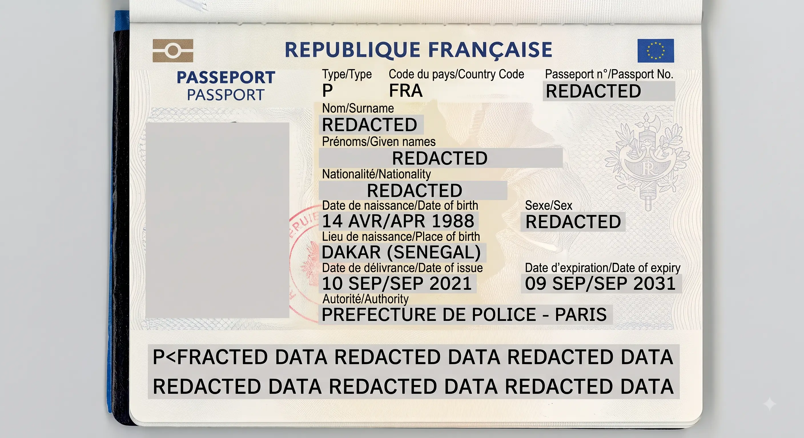Passport Biopage Scan