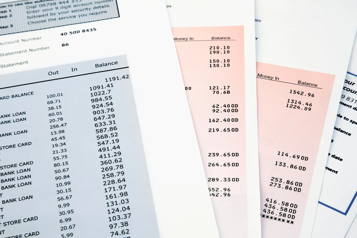 recent bank statement recent bank statement